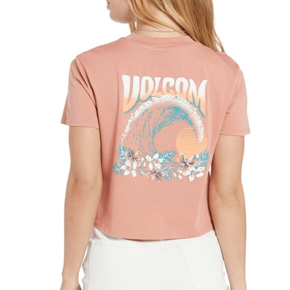 ๐ EUC๐ Volcom Pocket Dial T-shirt Crop Top Shirt retro organic cotton tee - Picture 10 of 11